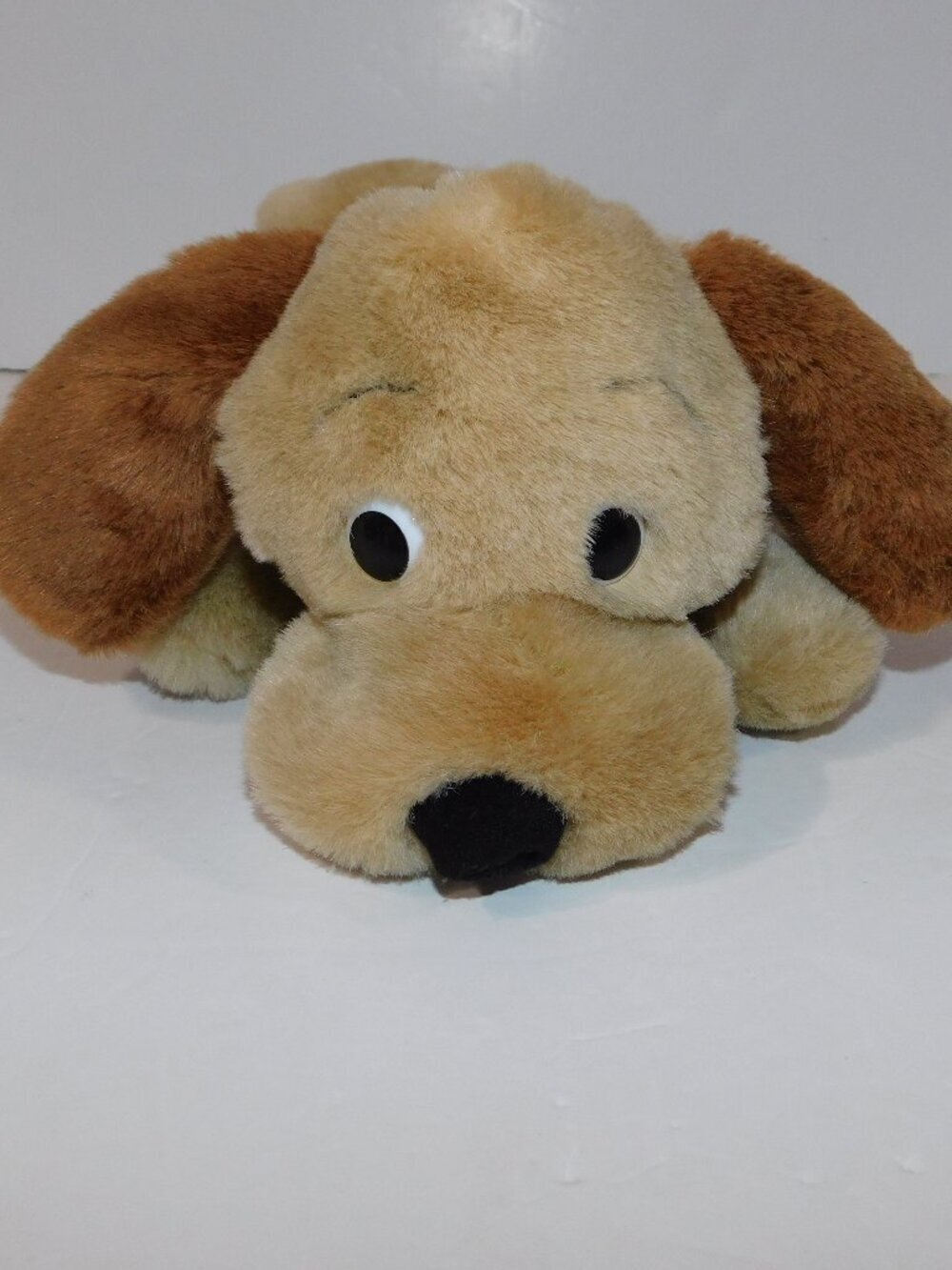 VTG 1973 Dakin Drooper Dog Tan Brown 10" plush stuffed Puppy Dog *READ